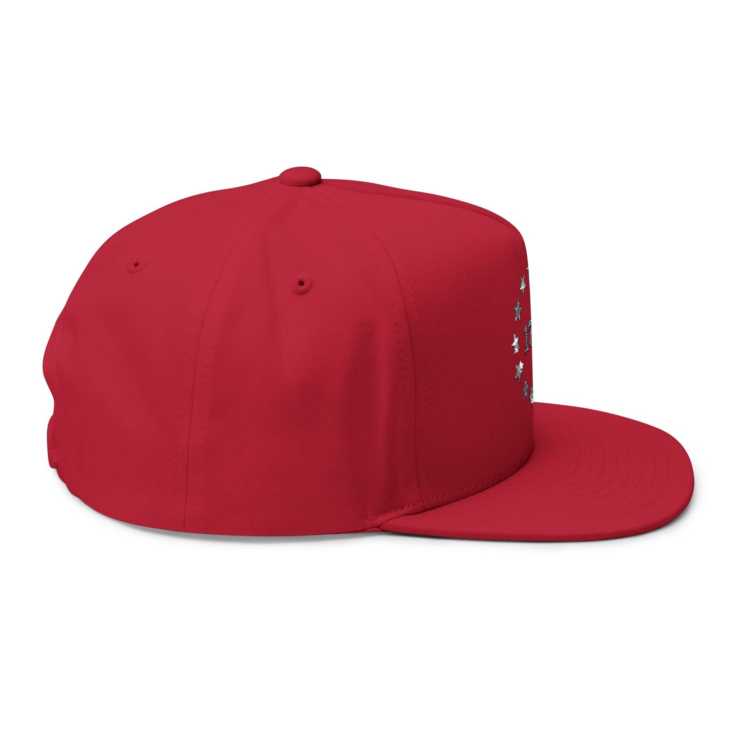 1776 Stars Embroidered Flat Bill Snapback Hat