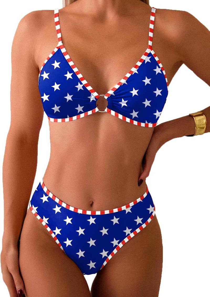 USA American Flag Pattern Bikini s main product photo