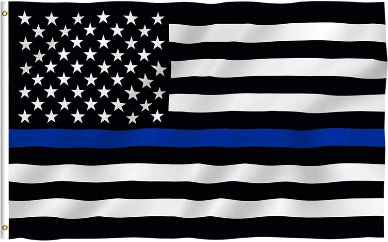 Thin Blue Line Support Law Enforcement American Flag – 3 x 5 ft