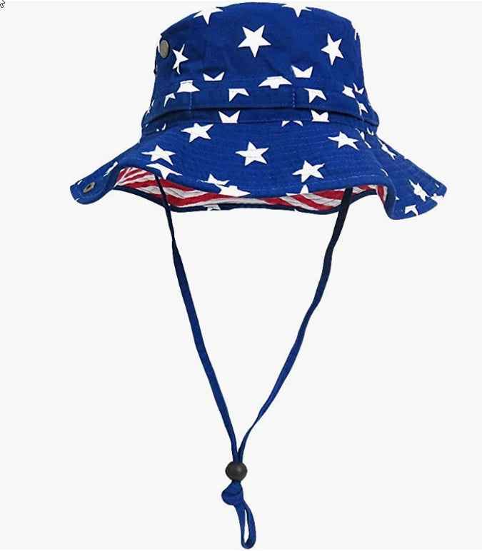 American Flag Inspired Bucket Hat