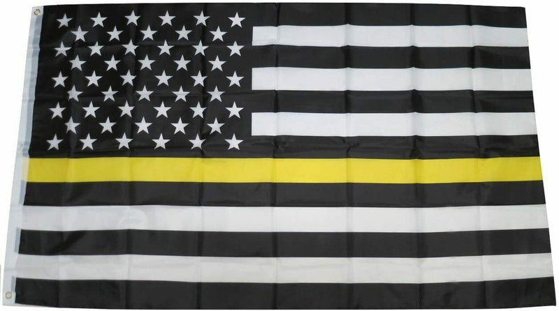 Thin Yellow Line Flag Emergency Dispatchers Tow Recovery Security main product photo