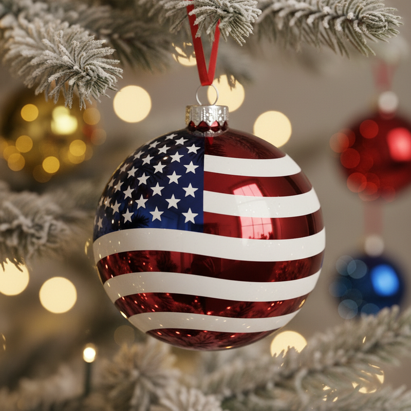Patriotic Seasonal, Holiday, & Christmas Ornaments