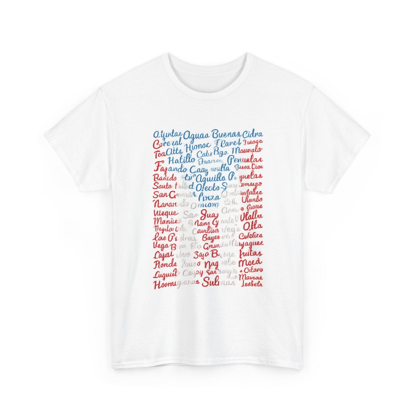 Puerto Rico Cities & Flag T-Shirt — Vintage Road Sign Tee