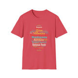 National Parks Word-Cloud T-Shirt — Yosemite, Yellowstone, Zion, Sequoia
