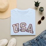 Tattered USA T-Shirt Worn Look