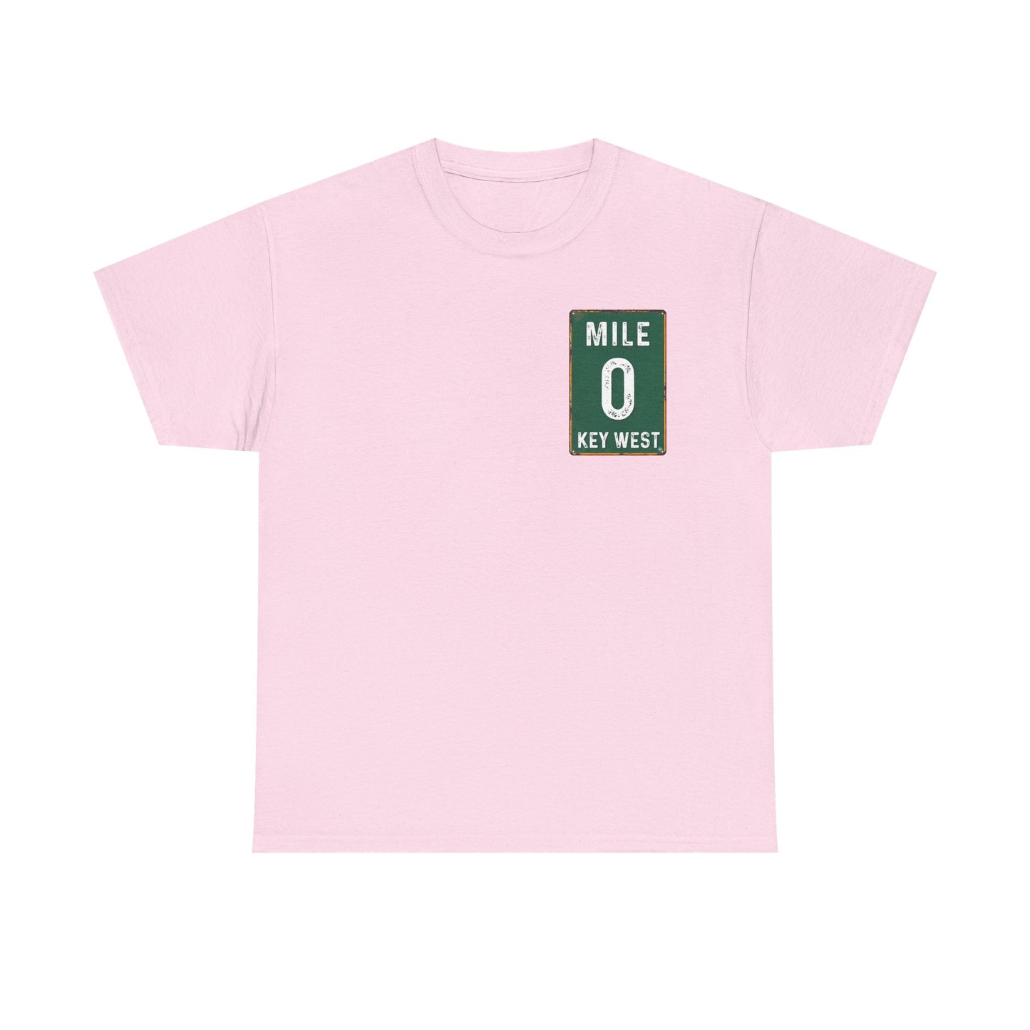 Key West Mile 0 T-Shirt — Vintage Road Sign Tee
