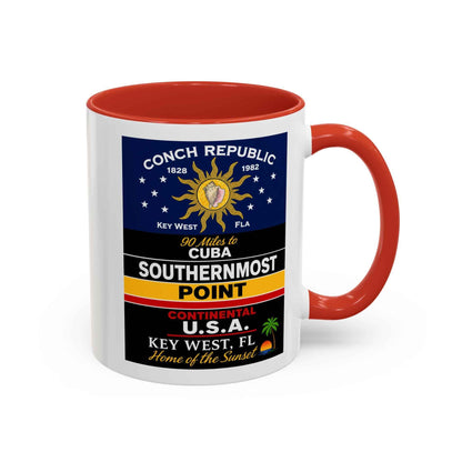 Southernmost Point Key West Coffee Mug — Conch Republic Souvenir Accent Mug