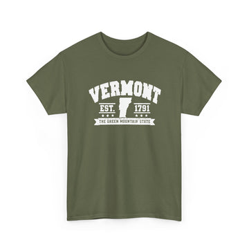 Vermont EST. 1791 Vintage State Tee