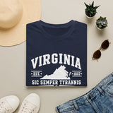 Virginia State T-Shirt — 'Sic Semper Tyrannis' Vintage Tee