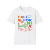 California Colorful Retro Graphic T-Shirt