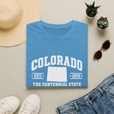 Colorado Centennial State T-Shirt — EST. 1876 Retro College Tee