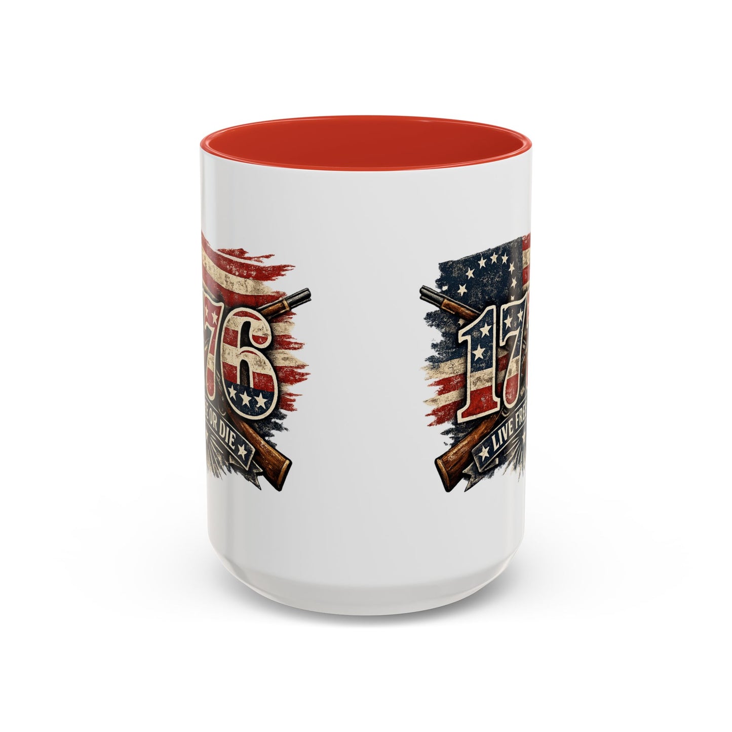 1776 Patriotic Coffee Mug — Live Free or Die Americana Coffee Mug