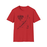 Florida Keys Map T-Shirt — Vintage Coastal Map Tee (The Florida Keys)