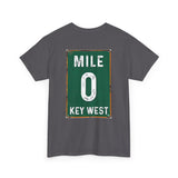 Key West Mile 0 T-Shirt — Vintage Road Sign Tee