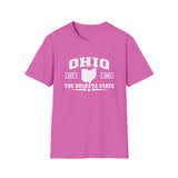Ohio The Buckeye State T-Shirt — Retro State Outline Tee