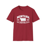 Montana The Treasure State T-Shirt — Established 1889 State Outline Tee