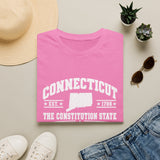 Connecticut The Constitution State T-Shirt — EST. 1788 State Outline Tee
