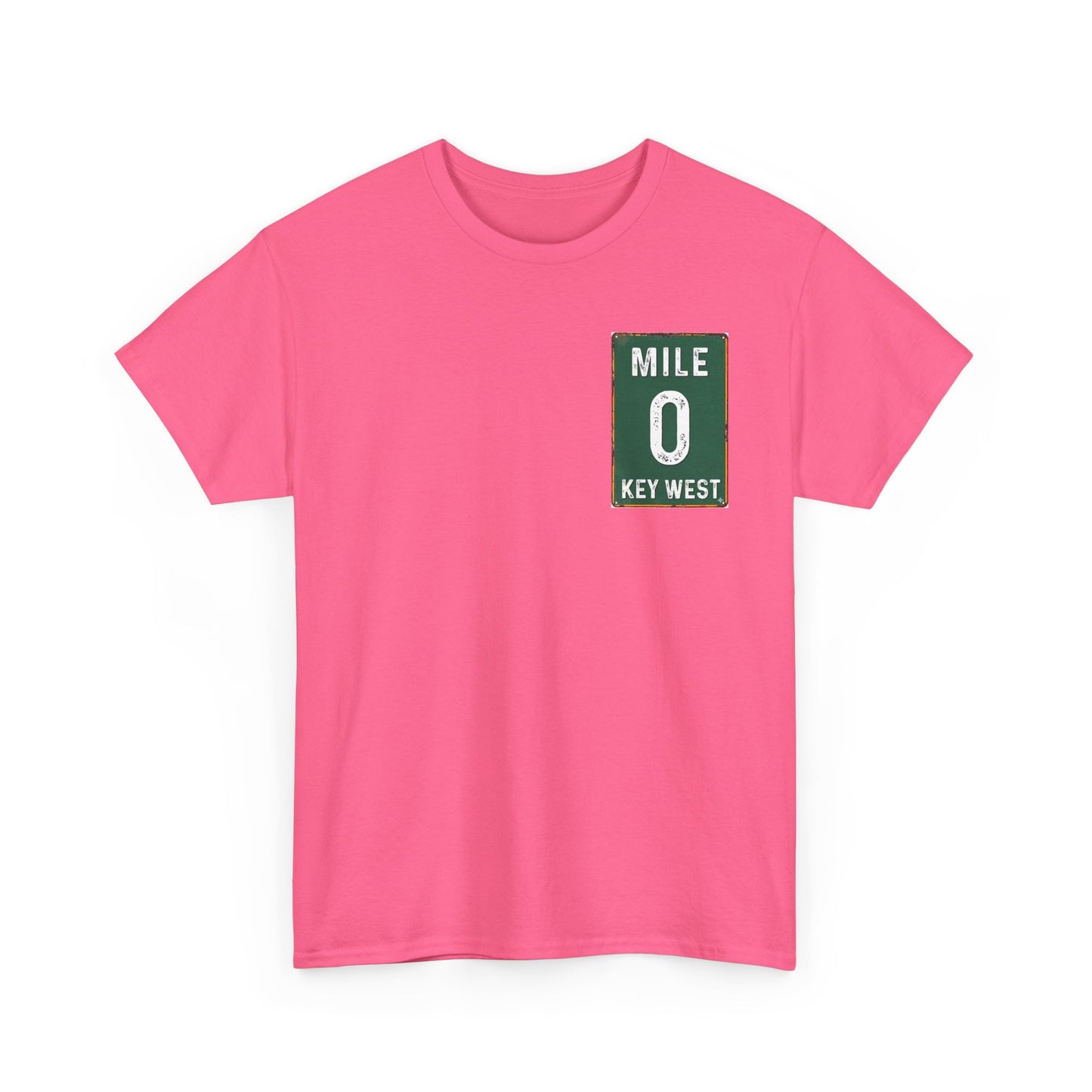Key West Mile 0 T-Shirt — Vintage Road Sign Tee