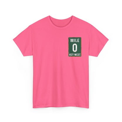 Key West Mile 0 T-Shirt — Vintage Road Sign Tee