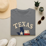 Texas Flag State T-Shirt — Vintage Lone Star Graphic Tee (EST. 1845)