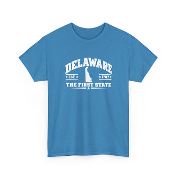 Delaware The First State T-Shirt — State Outline College Graphic Tee