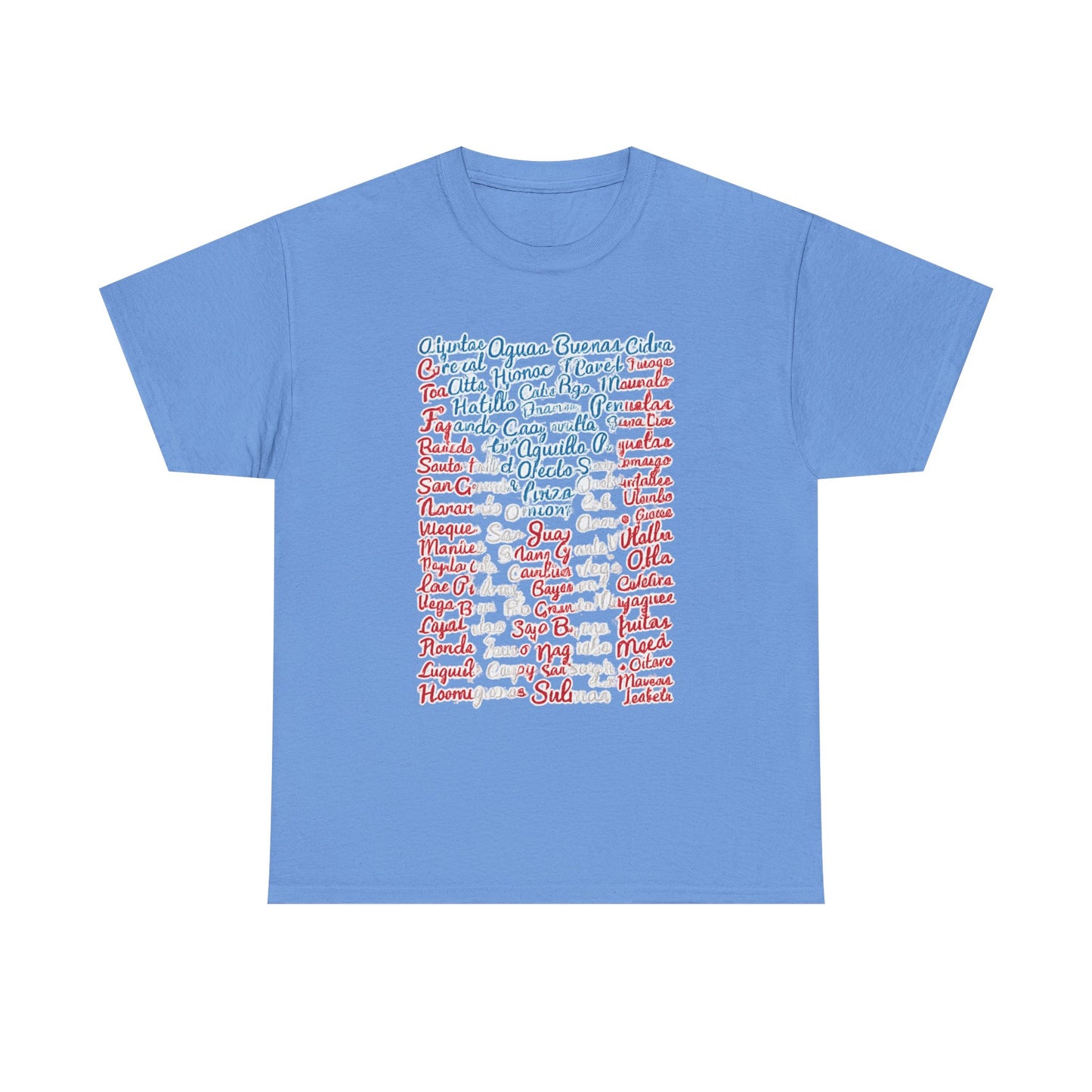 Puerto Rico Cities & Flag T-Shirt — Vintage Road Sign Tee