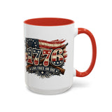 1776 Patriotic Coffee Mug — Live Free or Die Americana Coffee Mug