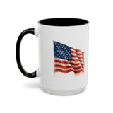 Watercolor America Flag Coffee Mug