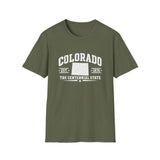 Colorado Centennial State T-Shirt — EST. 1876 Retro College Tee