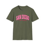 Pink San Diego California Women's T-Shirt