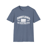Pennsylvania Keystone State T-Shirt — Vintage State Map Tee