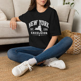 New York Excelsior T-Shirt — Vintage State Map Tee (Est. 1788)