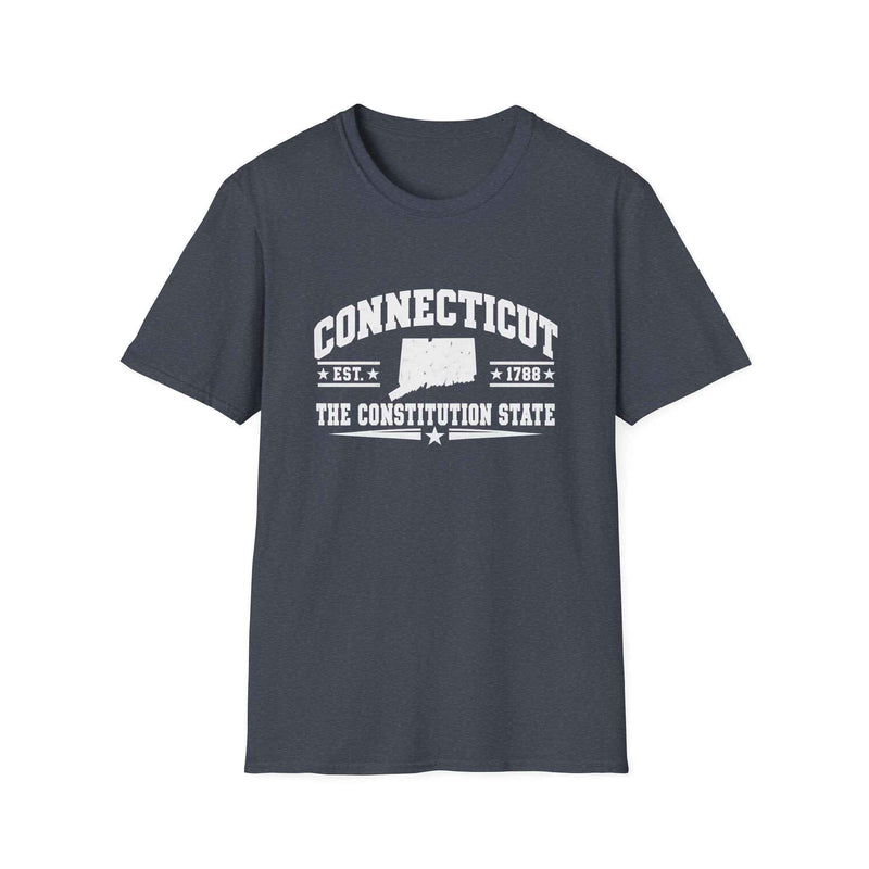 Connecticut The Constitution State T-Shirt — EST. 1788 State Outline Tee