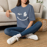 Michigan Smile T-Shirt – Distressed Upper & Lower Peninsula Graphic Tee