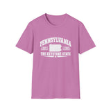 Pennsylvania Keystone State T-Shirt — Vintage State Map Tee