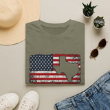 Texas Flag T-Shirt — Rustic American USA Map Tee