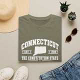 Connecticut The Constitution State T-Shirt — EST. 1788 State Outline Tee