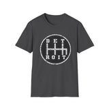 Detroit Shift Knob Graphic T-Shirt — Vintage Motor City Tee