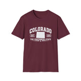 Colorado Centennial State T-Shirt — EST. 1876 Retro College Tee