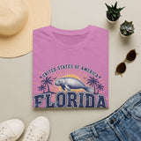 Florida Manatee T-Shirt — Vintage Palm Beach Vacation Tee