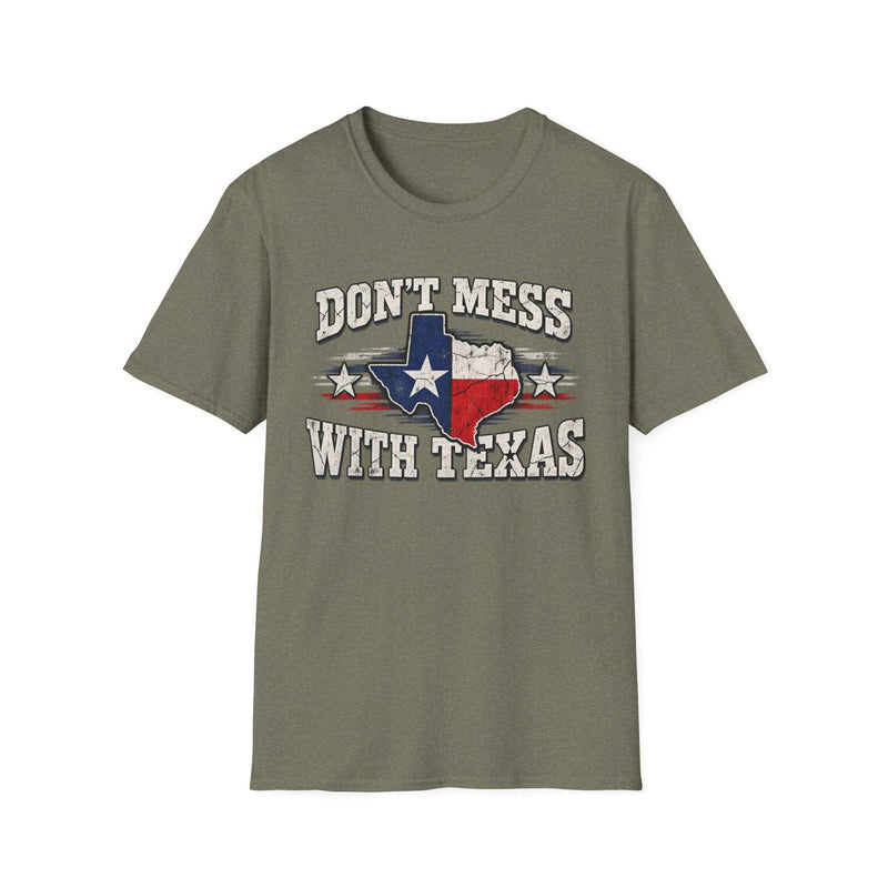 Don't Mess With Texas T-Shirt — Vintage Texas Flag Graphic