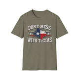 Don't Mess With Texas T-Shirt — Vintage Texas Flag Graphic