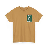 Key West Mile 0 T-Shirt — Vintage Road Sign Tee