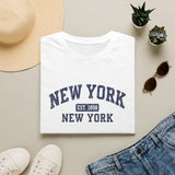 New York Vintage College Tee — "New York Est. 1898" Graphic T‑Shirt