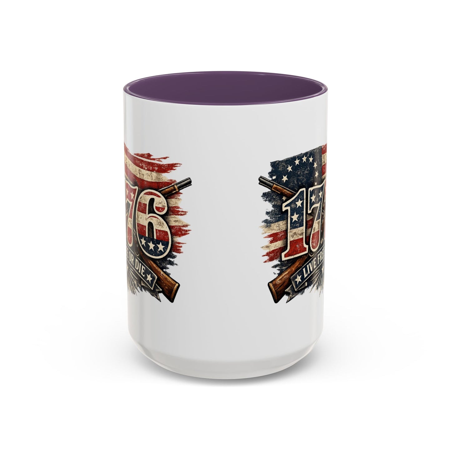 1776 Patriotic Coffee Mug — Live Free or Die Americana Coffee Mug