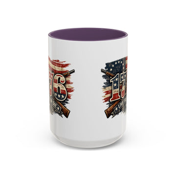 1776 Patriotic Coffee Mug — Live Free or Die Americana Coffee Mug