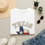 Texas Flag State T-Shirt — Vintage Lone Star Graphic Tee (EST. 1845)