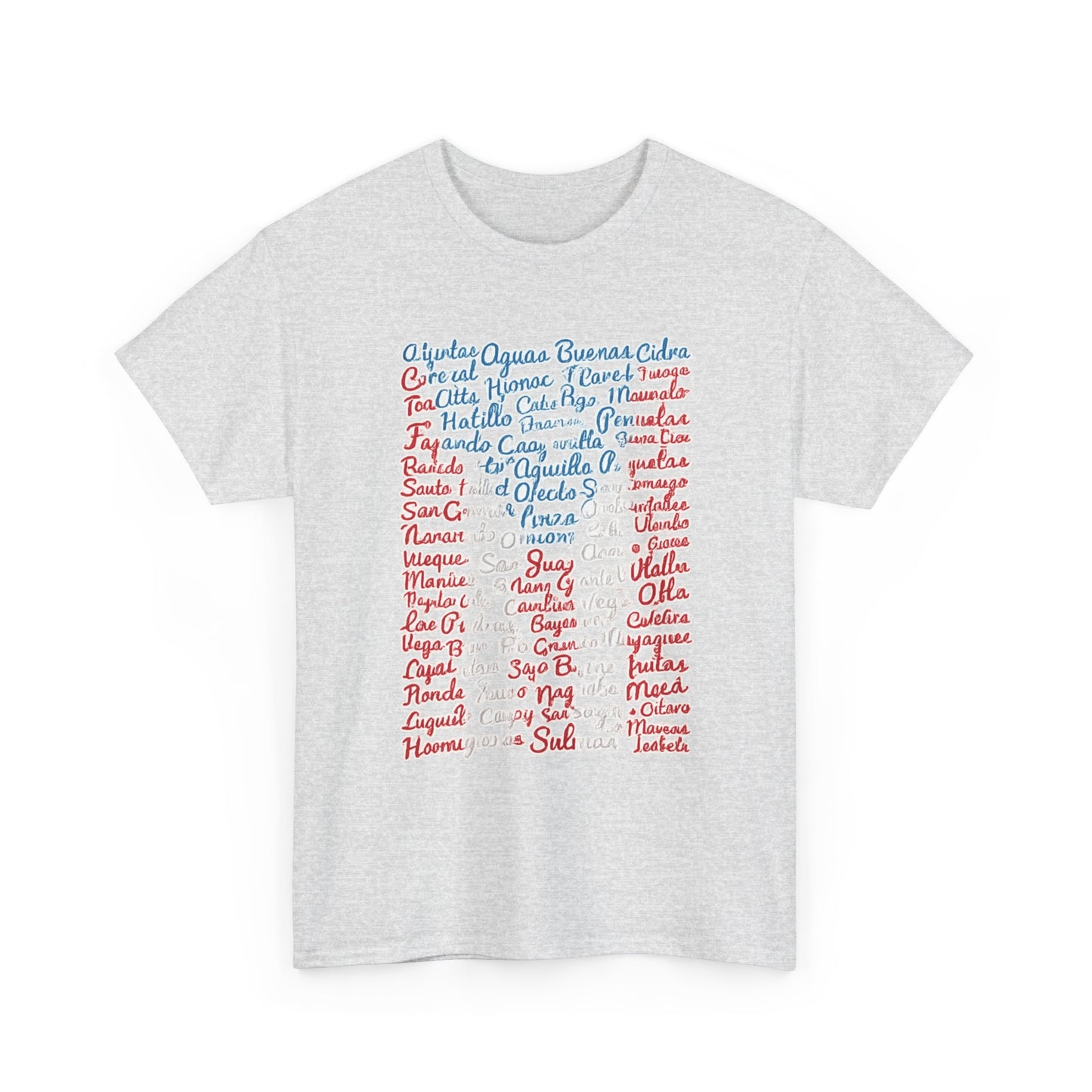 Puerto Rico Cities & Flag T-Shirt — Vintage Road Sign Tee