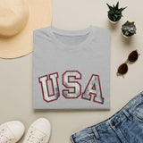 Tattered USA T-Shirt Worn Look