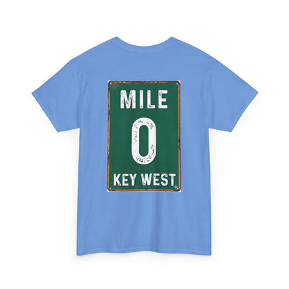 Key West Mile 0 T-Shirt — Vintage Road Sign Tee